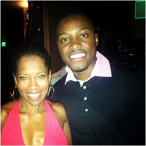 CSF Omaha alum Josh Jones with actress Regina King at last night's Champions for Choice event. (Photo: Josh Jones)