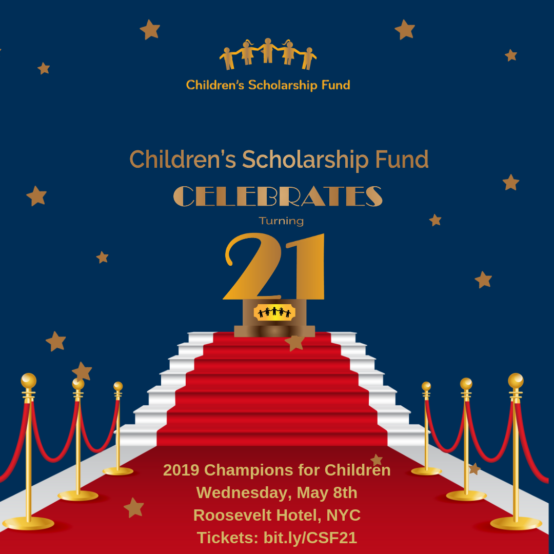 CSF Will Celebrate Turning 21 with Champions for Children Event