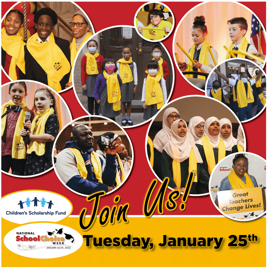 Join CSF for a virtual School Choice Week 2022 celebration with NY and NH families!
